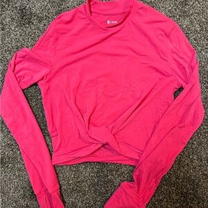 BuffBunny Knotty Crop Long Sleeve Top